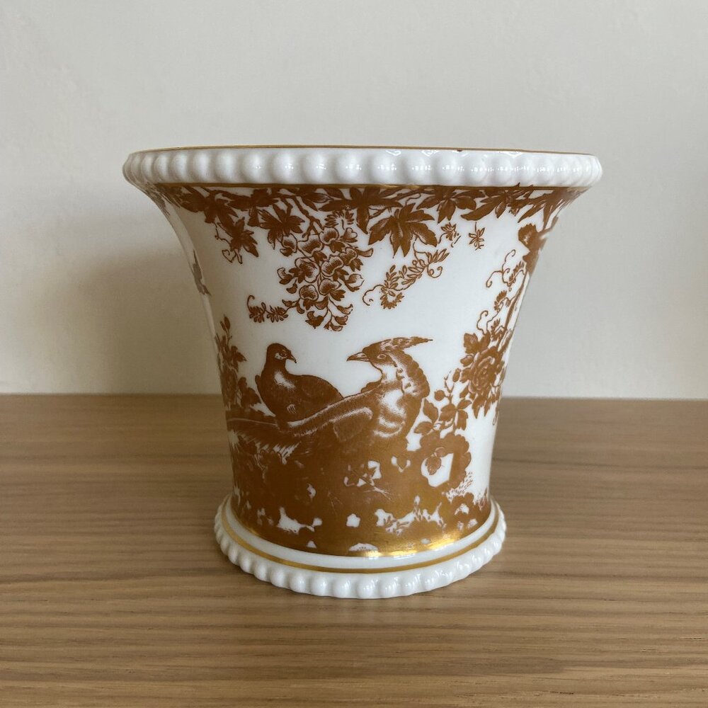 1950s Gold Aves Cache Pot by Royal Crown Derby